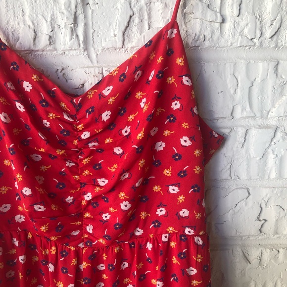 Madewell Ruched Wide Leg Floral Jumpsuit Sz 10 - Picture 4 of 7